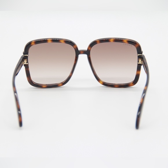 NEW GG1066S 002 WOMEN’S SUNGLASSES GUCCI GG 1066S 002 GUCCI SQUARE SHAPE HAVANA - Picture 11 of 15